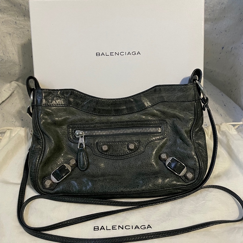Balenciaga Dark Green Hip Bag
